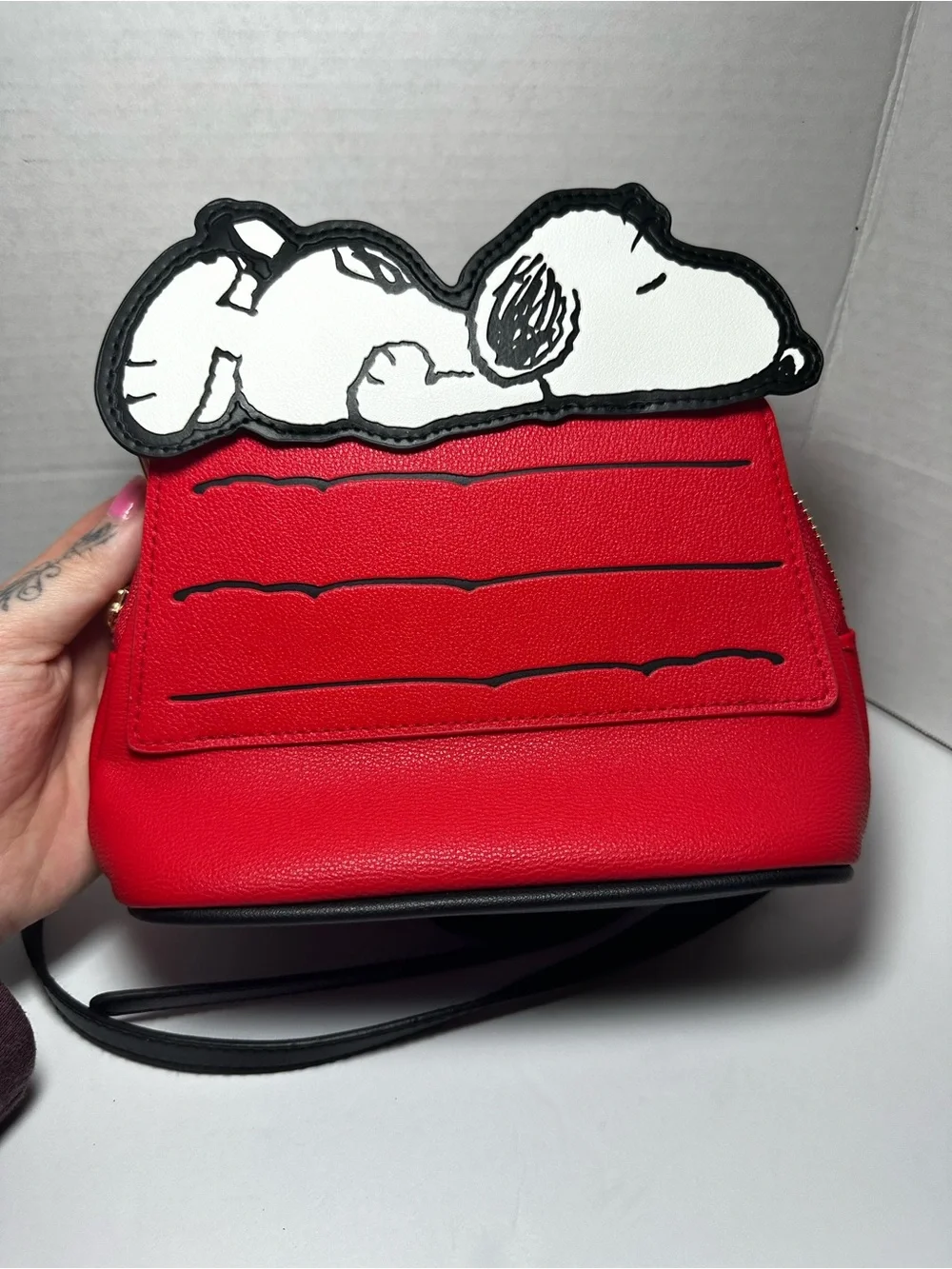 Red Snoopy Peanuts Crossbody